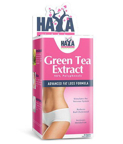 Haya Labs Green tea Extract (žaliosios arbatos ekstraktas) 60 kaps. - fiTT