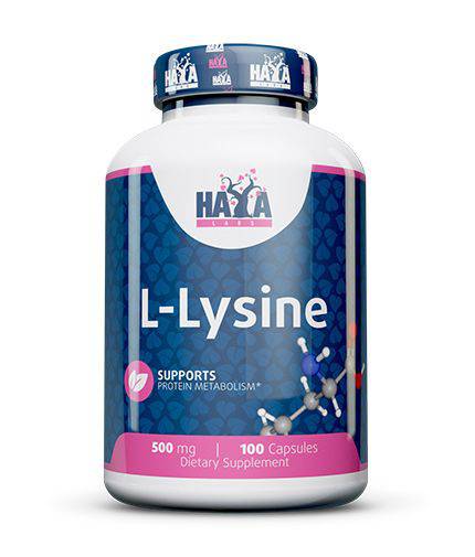 Haya Labs L-Lysine 500 mg (Lizinas), 100 kaps. - fiTT