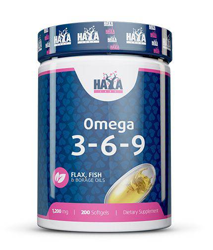 Haya Labs Omega 3-6-9 200 kaps. (žuvų taukai) - fiTT
