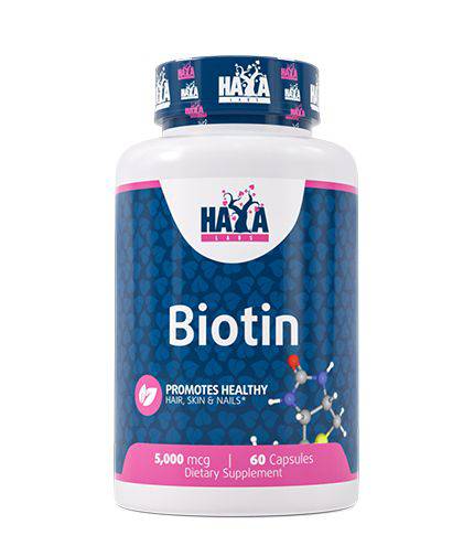Haya Labs Biotin (Biotinas) 60 kaps.
