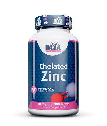Haya Labs Zinc (cinko bisglicinatas) 100 tabl.