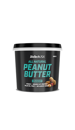 Biotech All Natural Peanut Butter, (žemės riešutų kremas) 1000 g - fiTT