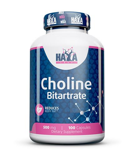 Haya Labs Choline Bitartrate (Cholino bitartratas) 100kaps. - fiTT