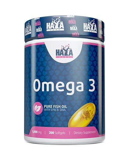 Haya Labs Omega 3 200 kaps. (žuvų taukai) - fiTT