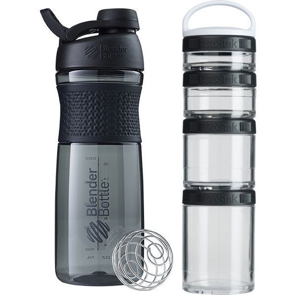 Blender Bottle Pack Sportmixer 820 ml + Go Stack Starter 4 Pak - fiTT