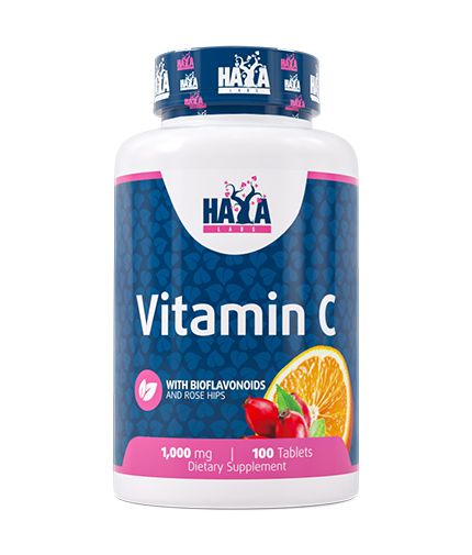 Haya Labs Vitamin C with Bioflavonoids and Rose Hips 100 tabl.