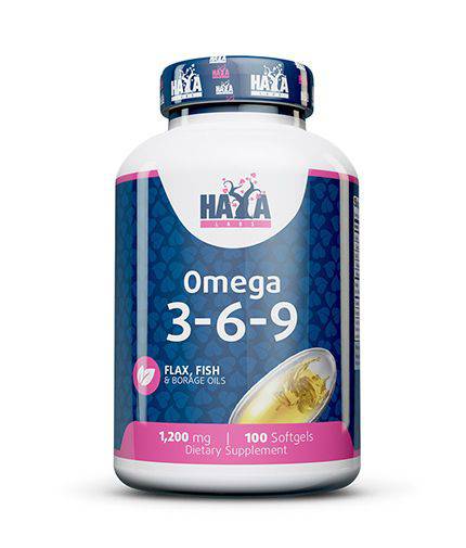 Haya Labs Omega 3-6-9 100 kaps. (žuvų taukai) - fiTT