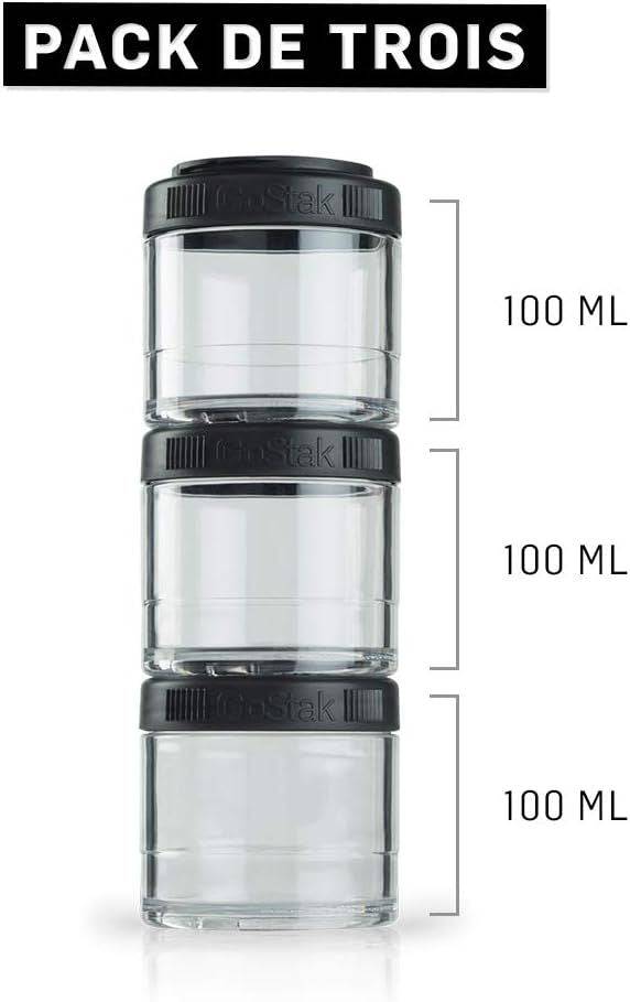 Blender Bottle GoStak 3×100 ml. (indeliai)