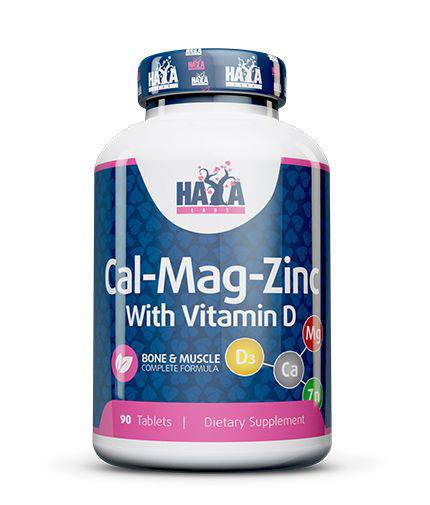 Haya Labs Calcium Magnesium & Zinc with Vitamin D 90 tab. (kalcis,magnis,cinkas, vitaminas D) - fiTT
