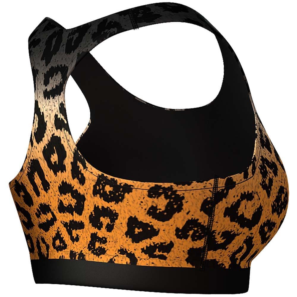 Anarchy Ocelot Sports Bra (gray/orange)