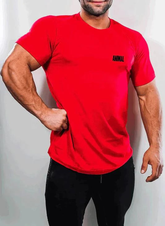 Universal Animal Brand logo Tee Marškinėliai raudoni