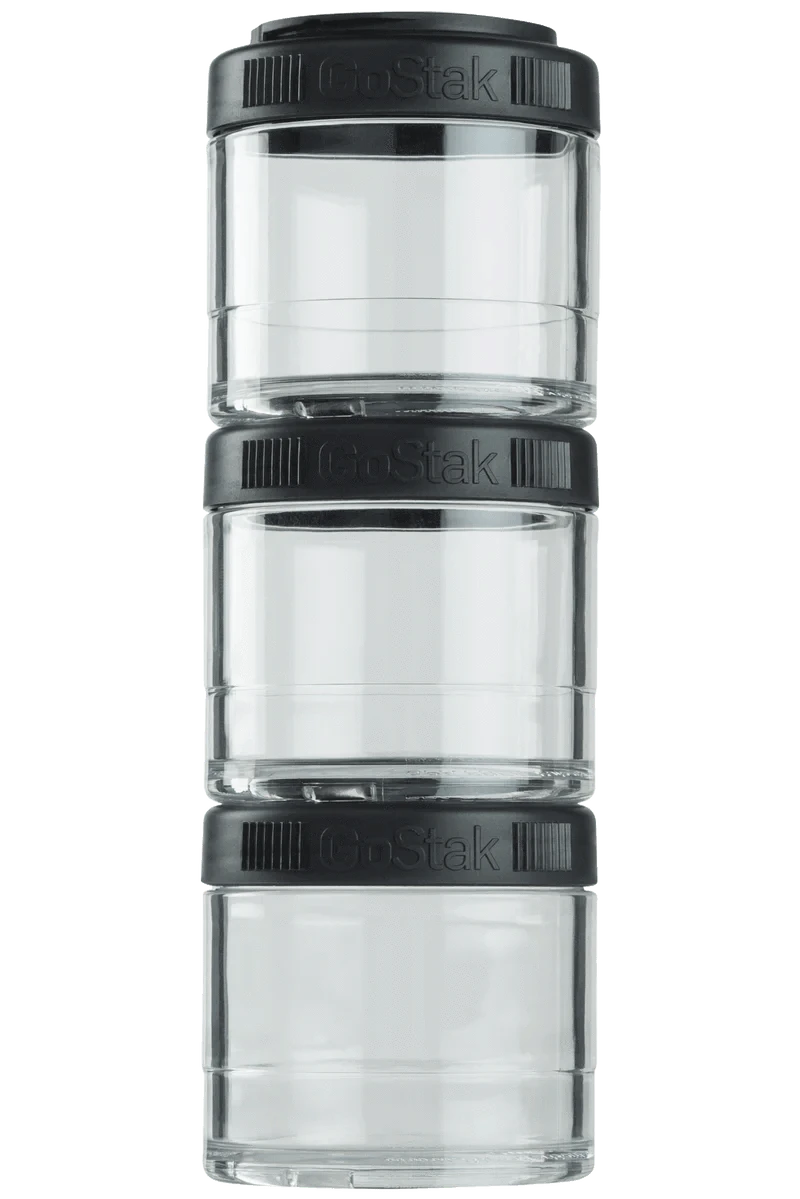 Blender Bottle GoStak 3×100 ml. (indeliai)