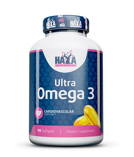Haya Labs Ultra Omega 3 90 kaps. (žuvų taukai)