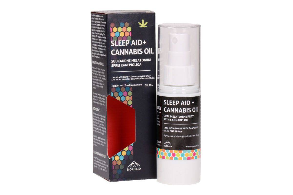 Nordaid Sleep AID+Cannabis Oil 30 ml. (miegui gerinti) - fiTT
