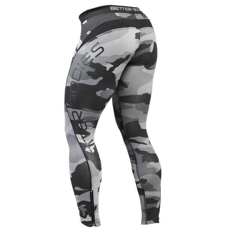 Better Bodies Camo Long Tights (Grey) - fiTT