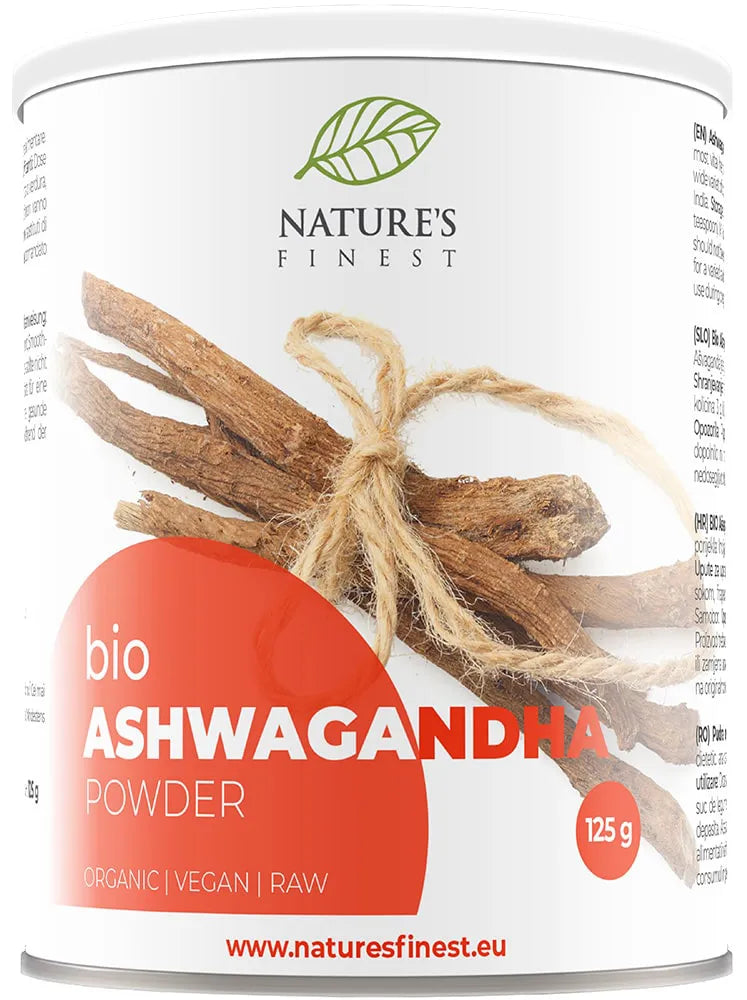 Nature's Finest Ašvaganda, ekologiška 125 g.