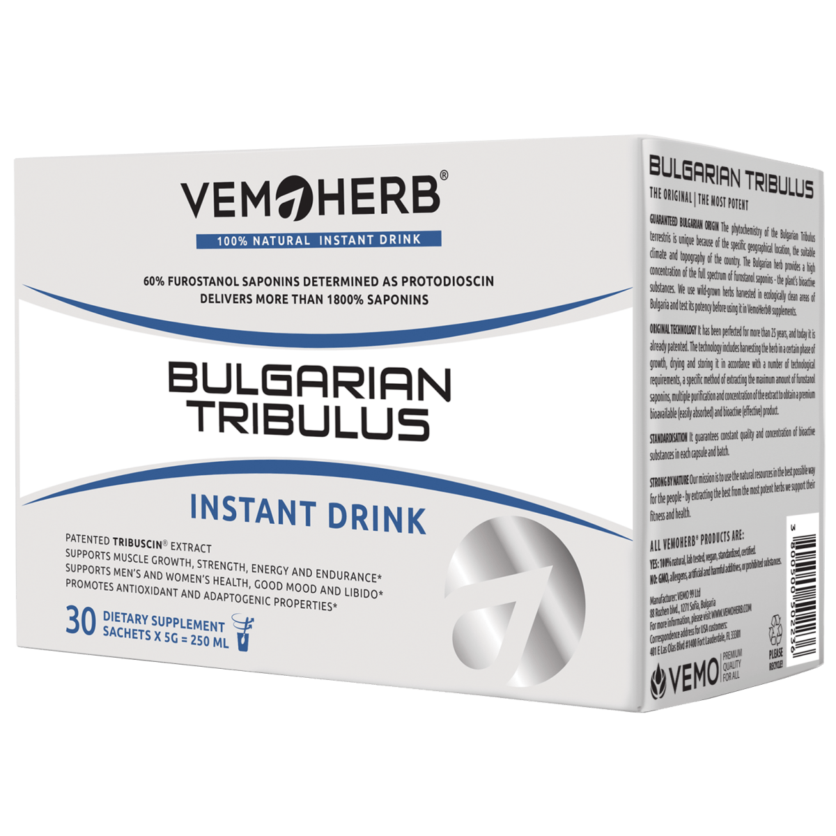 VemoHerb Bulgarian Tribulus 30 pakelių