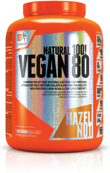 Extrifit Natural 100! Vegan 80 2000g. - fiTT