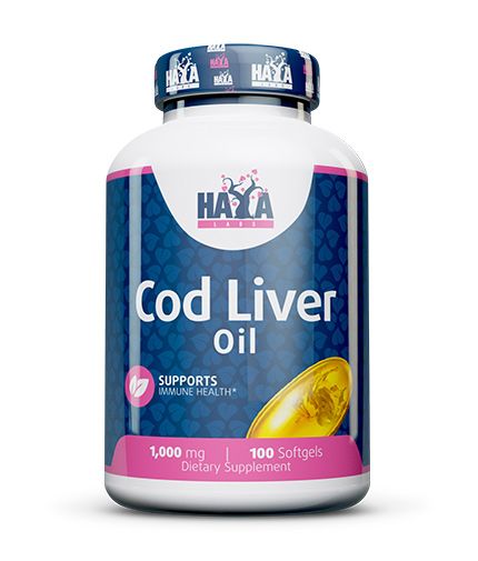 Haya Labs Cod Liver Oil (Menkių kepenų aliejus) 100kaps. - fiTT