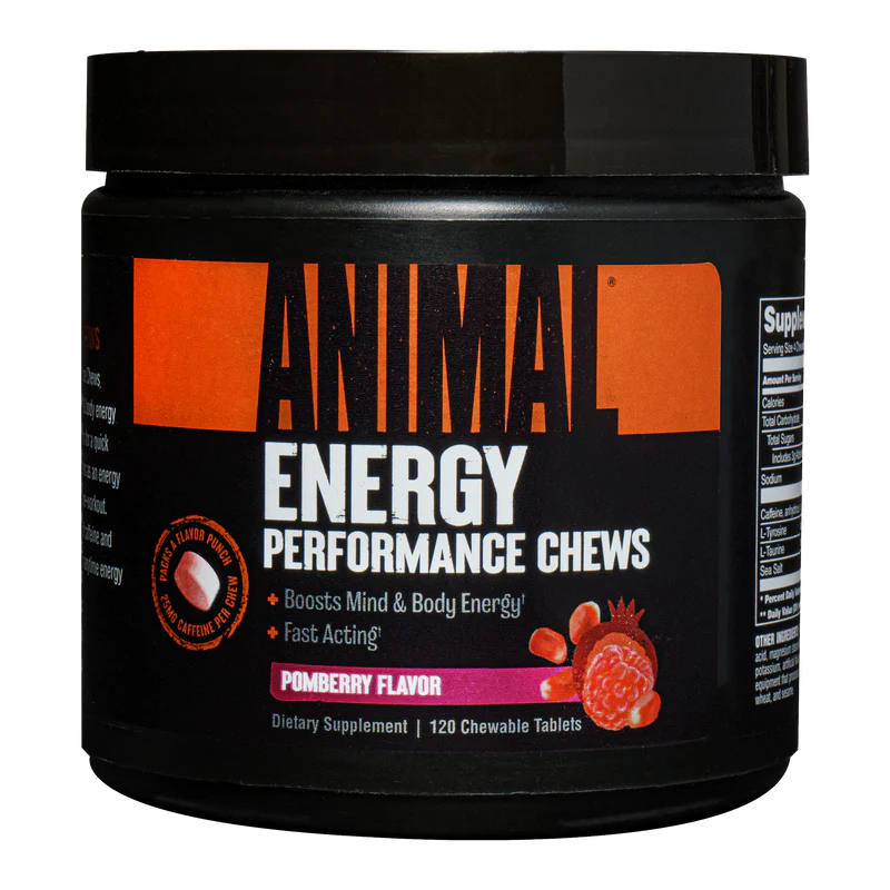 Universal Animal Energy Performance Chews 120 tabl. Galioja iki 2025-12-31
