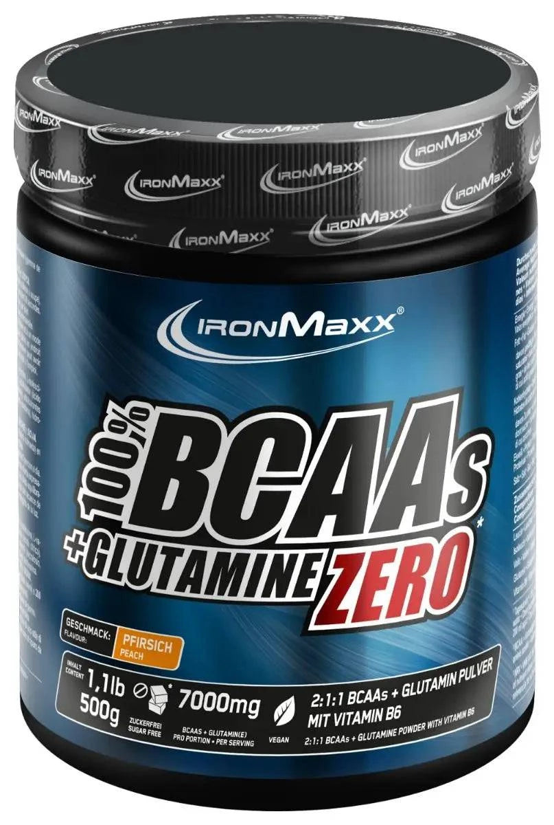 IronMaxx 100% BCAAs + Glutamine Zero 500 g.